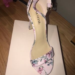 Blush Floral Dress Sandals